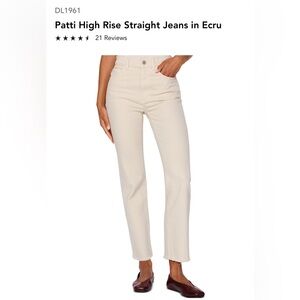 DL1961 Patti Straight High Rise Vintage Ankle Jean size 26